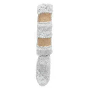 Kissen mit XXL-Schwanz, Plüsch/Jute/Katzenminze, 39cm